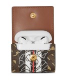 Monogram Stripe E-canvas AirPods case