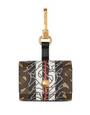 Monogram Stripe E-canvas AirPods case
