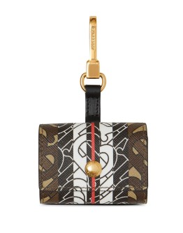 Monogram Stripe E-canvas AirPods case