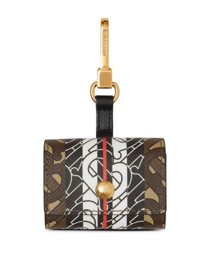 Monogram Stripe E-canvas AirPods case