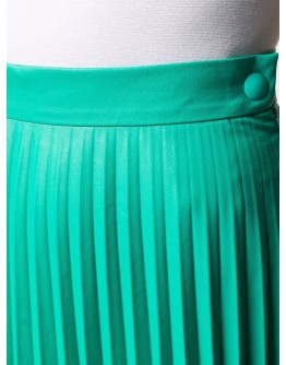 pleated midi skirt