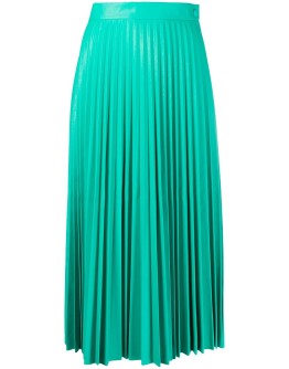 pleated midi skirt