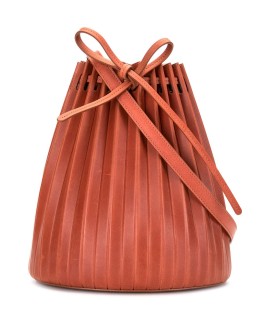 pleated bucket bag