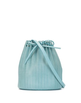 pleated bucket bag
