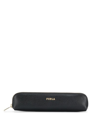 embossed logo make-up bag