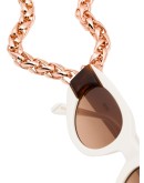 rose gold-tone glasses chain