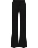 high-waisted wool trousers