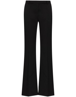 high-waisted wool trousers