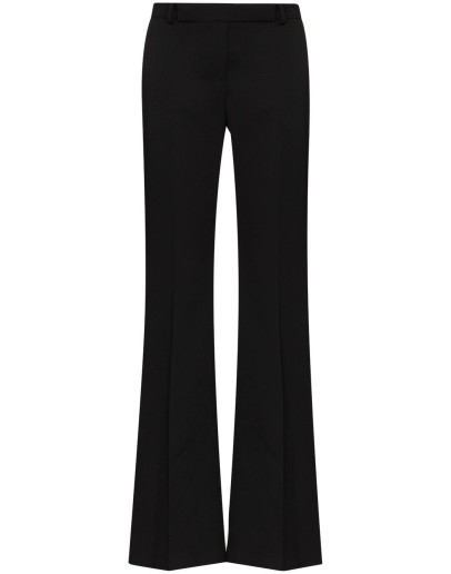 high-waisted wool trousers