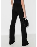high-waisted wool trousers