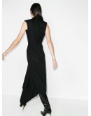 tailored asymmetric gown