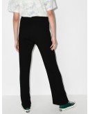 ribbed straight-leg trousers