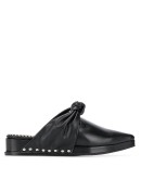 knot front stud detail mules