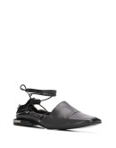 ankle tie hardware detail ballerinas