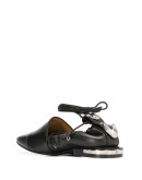 ankle tie hardware detail ballerinas