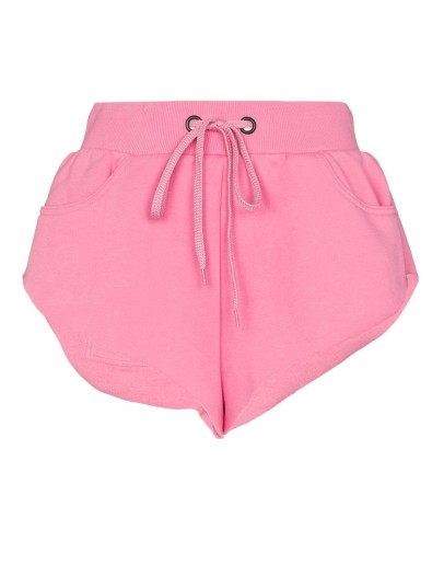 embroidered track shorts