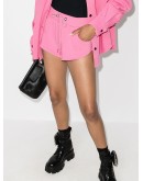 embroidered track shorts