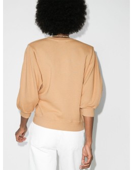 Thora cropped sleeve sweatshirt