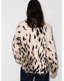 oversize cheetah jumper