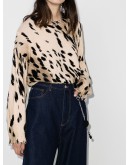 oversize cheetah jumper