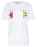 peace motif-print T-shirt