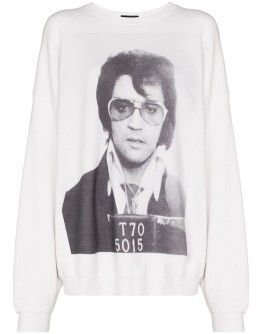 Elvis print oversized sweatshirt