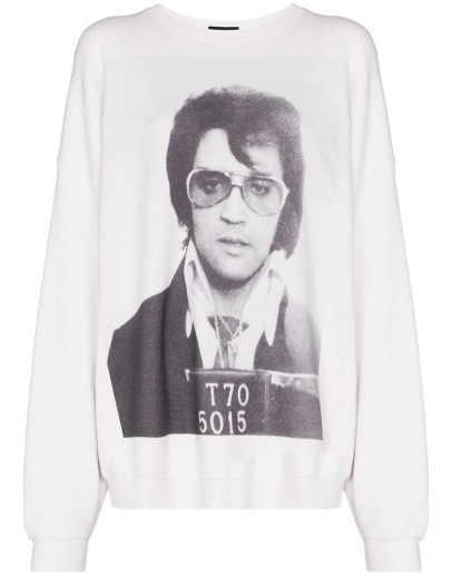Elvis print oversized sweatshirt