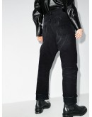 Crossover cropped jeans