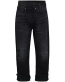Crossover cropped jeans