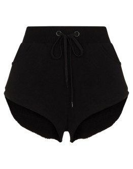 pill-print drawstring track shorts