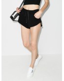 pill-print drawstring track shorts