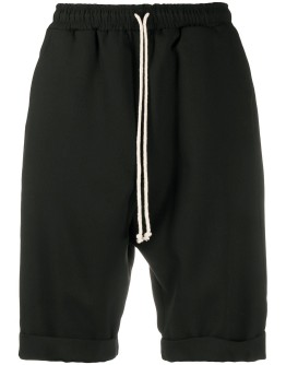 drawstring track shorts