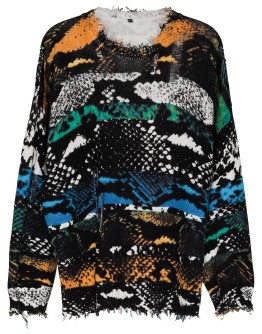 snake oversized jumper