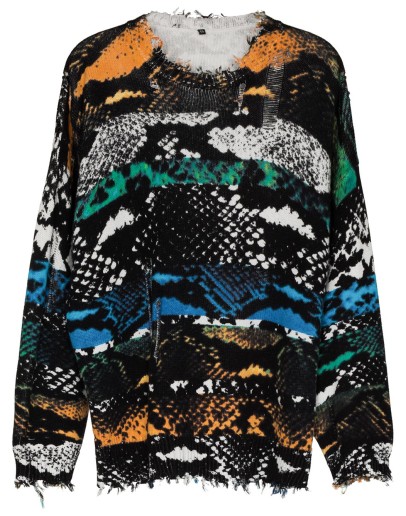 snake oversized jumper