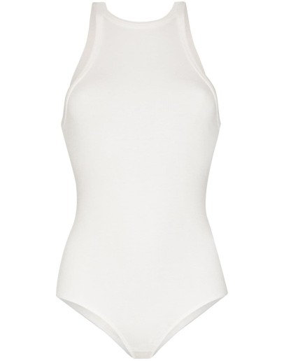 high neck racerback bodysuit
