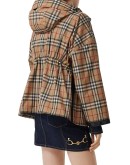 logo tape hooded jacket