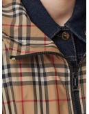 logo tape hooded jacket
