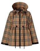 logo tape hooded jacket