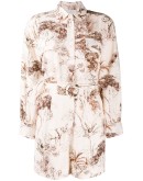 Jaine belted shirt playsuit