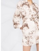 Jaine belted shirt playsuit
