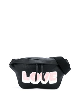 Love print belt bag 