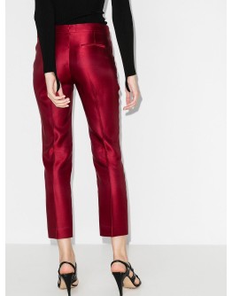 mid-rise cropped trousers