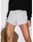 drawstring organic cotton running shorts