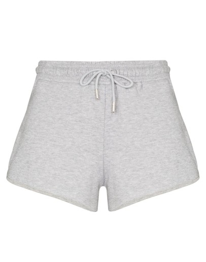drawstring organic cotton running shorts