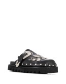 buckled clogs