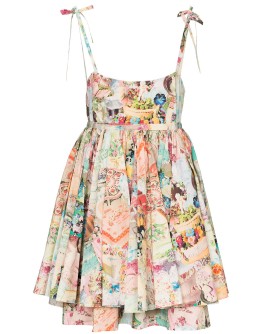 Babydoll cake print dress