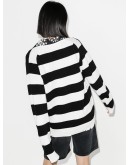 Grunge striped cardigan