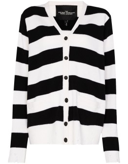 Grunge striped cardigan