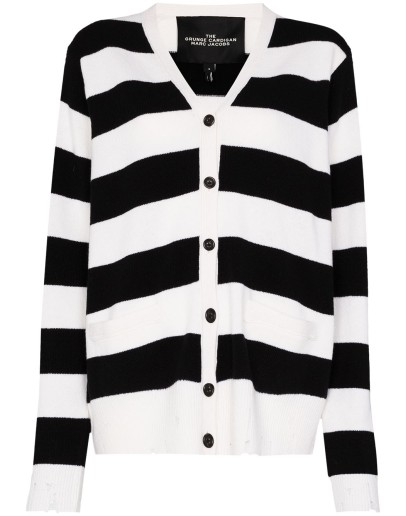 Grunge striped cardigan