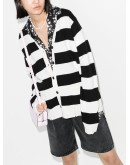 Grunge striped cardigan